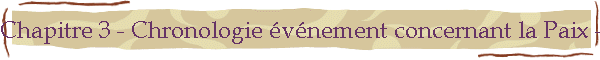 Chapitre 3 - Chronologie vnement concernant la Paix - Priode:01-02/2003