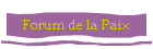 Forum de la Paix