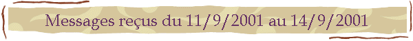 du 11 au 14/9