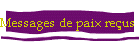 Messages de paix reus du 24/9/2001 au 31/12/2001
